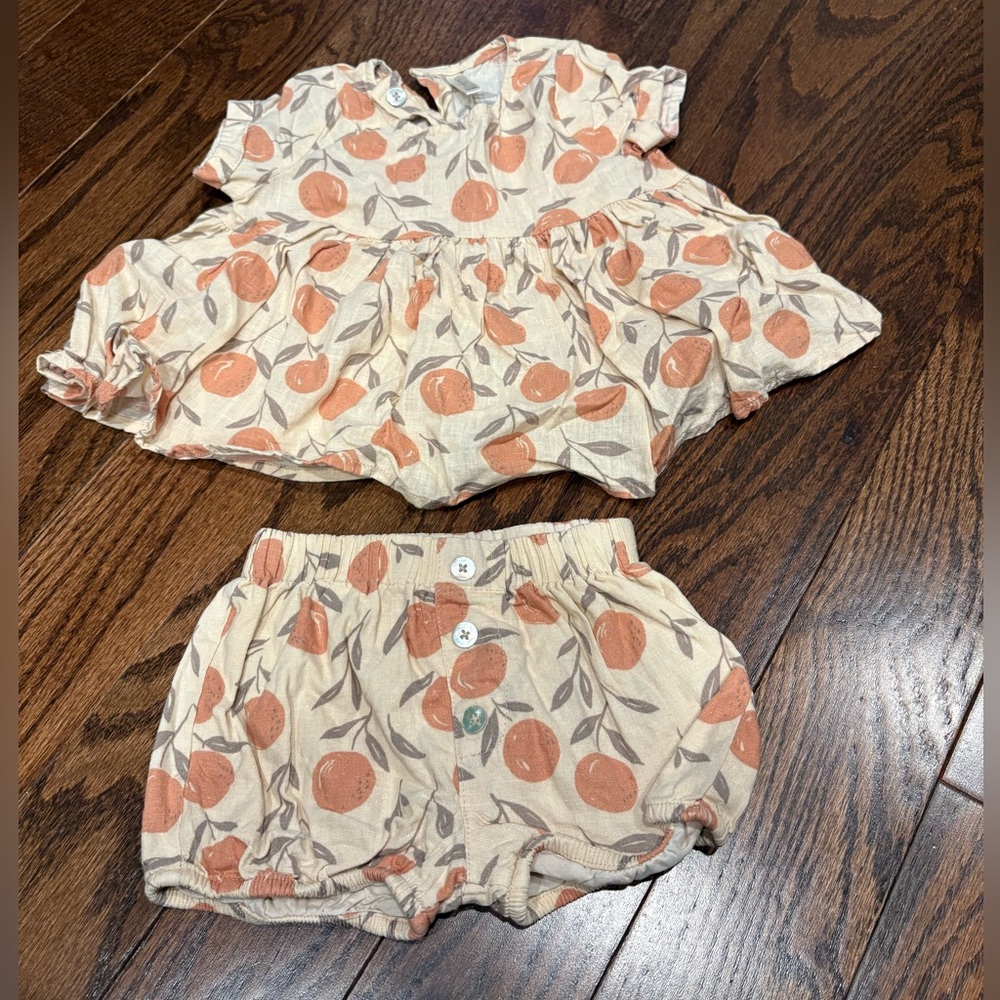 Rylee & Cru blouse and bloomer set - size 12-18m